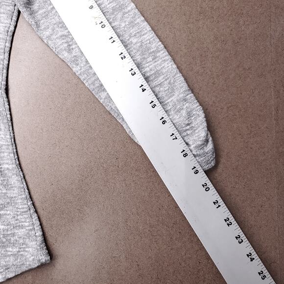 Miss Chievous Hoodie Womens M Gray Lace Crochet Back Pockets Casual Athleisure - Picture 7 of 13